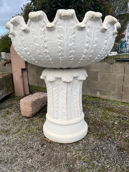 Vase / Jardinière / Bac / Coupe sur pied a plantes